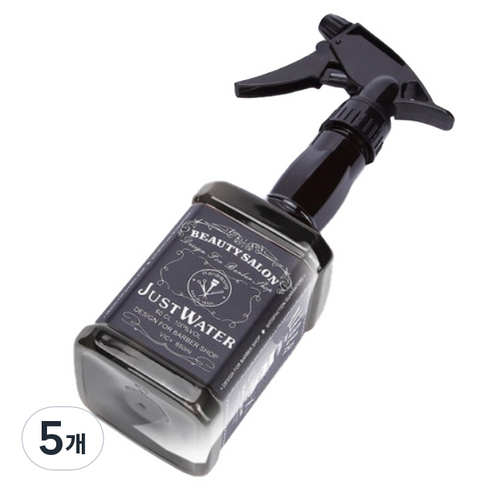 바버샵 미용실 헤어 분무기 650ml, 혼합색상, 5개