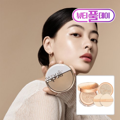 에스쁘아 프로 테일러 비 글로우 뉴클래스 쿠션 + 리필 + 퍼프 2p 세트 SPF42 PA++, 바닐라, 1세트