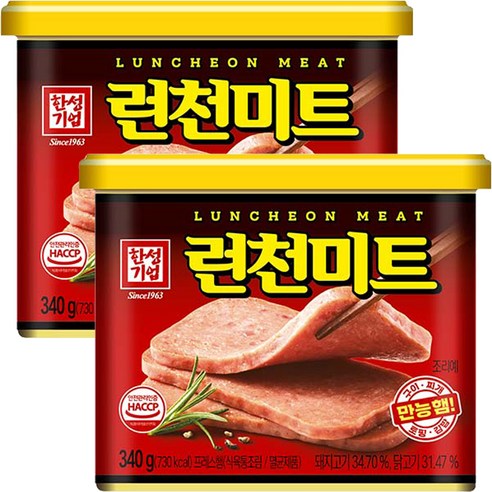 한성기업 런천 미트, 340g, 2개