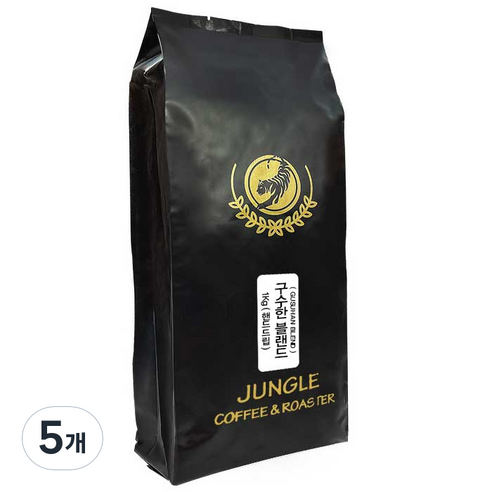 구수한 블랜드 분쇄커피, 1kg, 핸드드립, 5개