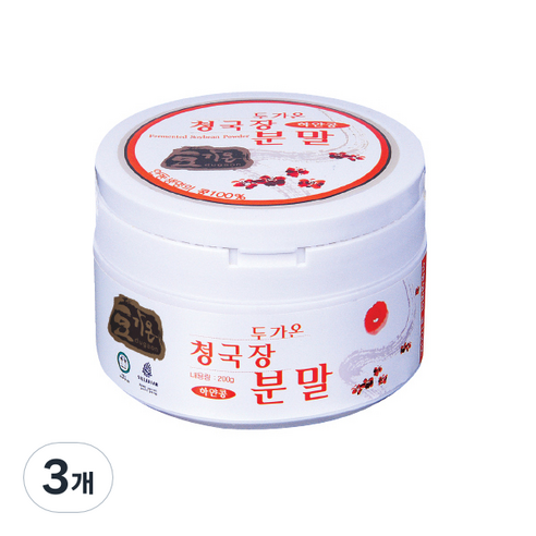 니껴바이오 두가온 청국장 분말 백태, 200g, 3개