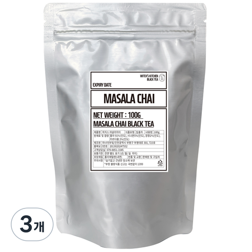 마녀의부엌 마살라 차이티, 100g, 3개