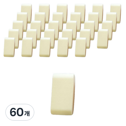 스펀지팝 하이드로 스펀지 대용량, 노랑, 60개