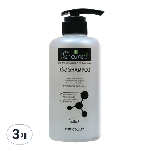 세큐어 탈모완화 TM 샴푸, 500ml, 3개