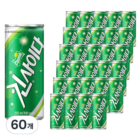 스프라이트 킨 사이다, 250ml, 60개