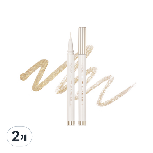 롬앤 트윙클 펜 라이너 0.5g, 골든 웨이브, 2개