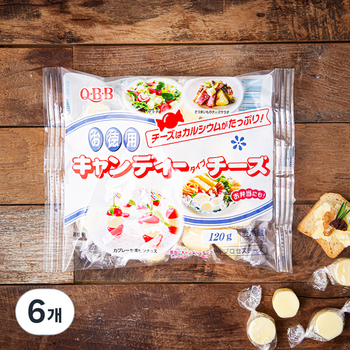 QBB 캔디모양 치즈, 120g, 6개