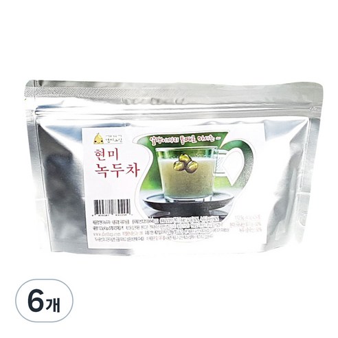 현미그린 현미 녹두차, 4.5g, 25개입, 6개