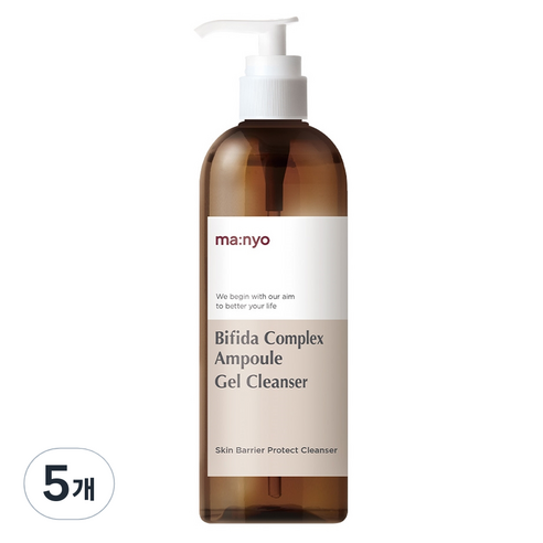 마녀공장 비피다 앰플 약산성 클렌징 젤 폼, 400ml, 5개