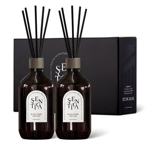 센티카 프리미엄 대용량 디퓨저 500ml x 2p, 블랙체리, 2개