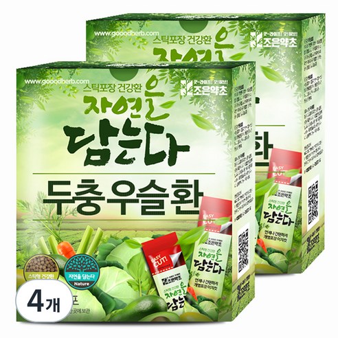 굿허브 조은약초 자연을 담는다 스틱형 두충 우슬환, 4개, 90g