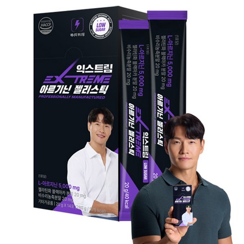 익스트림 아르기닌 젤리스틱 14포, 280g, 1개 익스트림 아르기닌 젤리스틱 14포, 280g, 1개