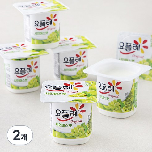 빙그레 요플레 샤인머스켓, 85g, 6개입, 2개