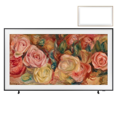 삼성전자 4K UHD The Frame TV +티크 베젤, 163cm(64.1인치), KQ65LSD03AFXKR, 스탠드형, 방문설치