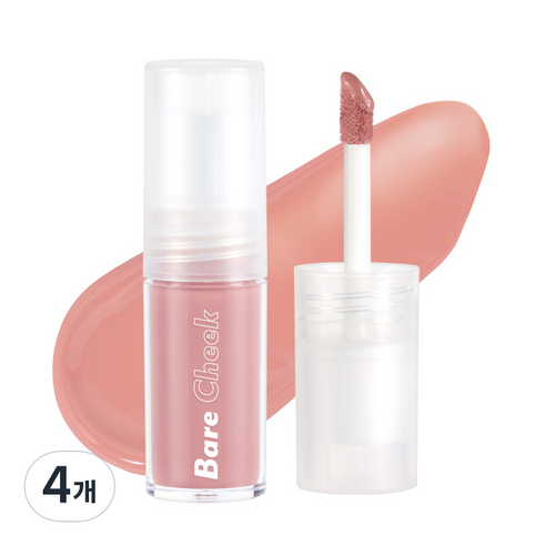 아임미미 아임 베어 치크 리퀴드 블러셔 3ml, 002 바운시 베리, 4개
