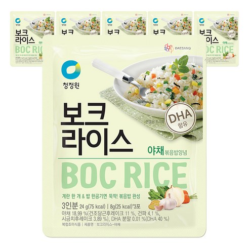 청정원 보크라이스 야채, 24g, 6개