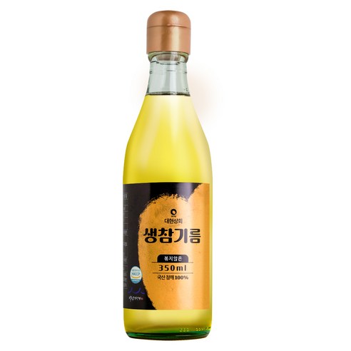 대현상회 볶지않은 국산 생참기름, 1개, 350ml