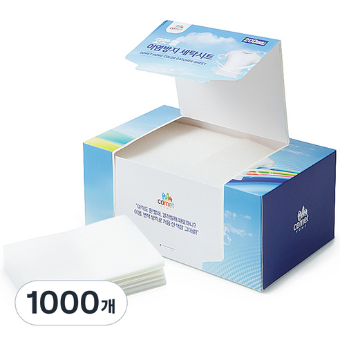 코멧 홈 이염방지 세탁시트 200매, 200개입, 5개