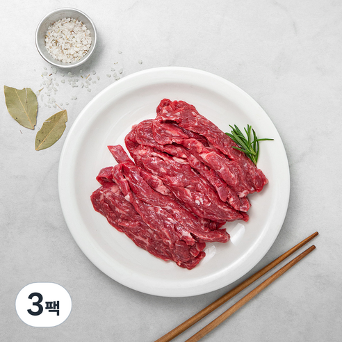 쉐프 파트너 호주산 와규 업진안살 구이용 (냉장), 300g, 3팩