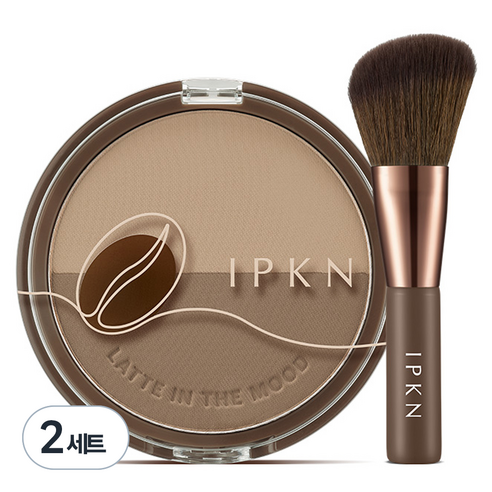 입큰 라떼 인 더 무드 쉐딩 기획 세트 9.8g, 02 오트브라운, 2개