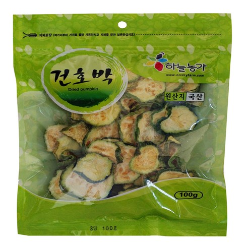 나물이야기 국산 애호박말랭이, 100g, 1개