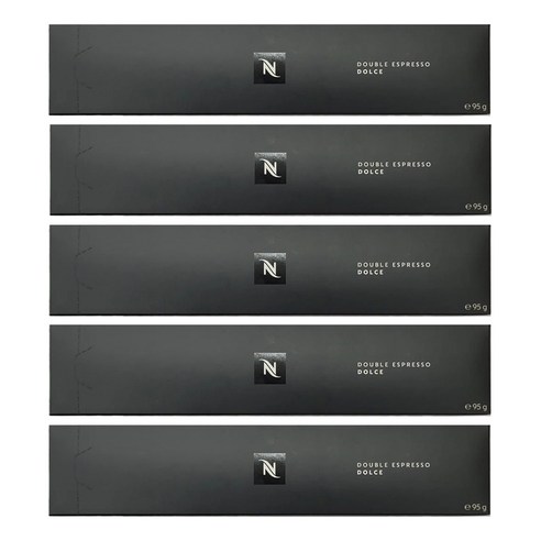 네스프레소 버츄오 더블에스프레소 돌체 캡슐커피, 9.5g, 10개입, 5개