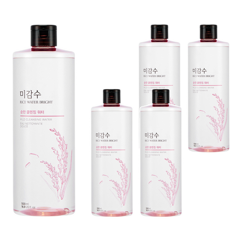 미감수 브라이트 순한 클렌징 워터, 500ml, 5개