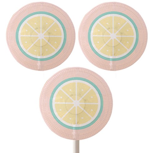 클레어라 선풍기 안전망 55cm, 레몬, 3개