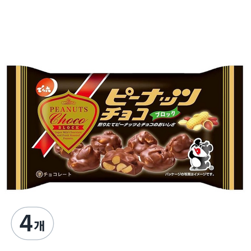 덴로쿠 피넛 초코, 65g, 4개