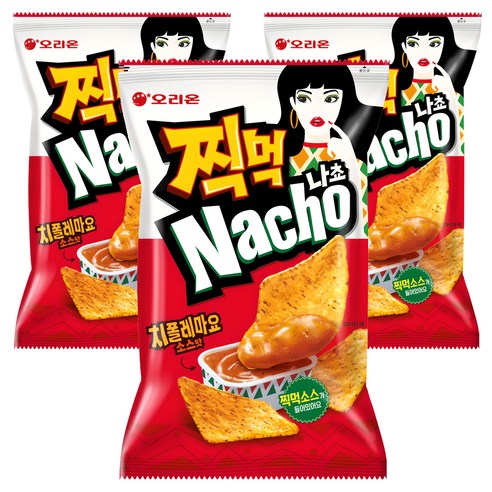 오리온 찍먹 나쵸 치폴레마요소스맛, 84g, 3개