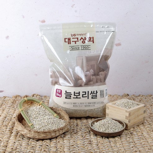 대구상회 2023년산 햇곡 국내산 늘보리쌀, 3개, 1kg