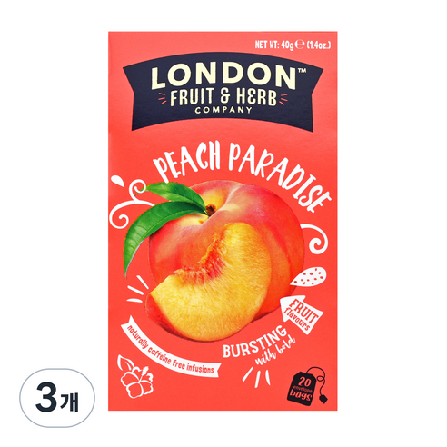 런던프룻 피치파라다이스, 2g, 20개입, 3개