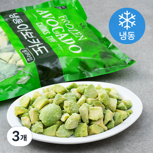 청크타입 아보카도 (냉동), 1kg, 3개