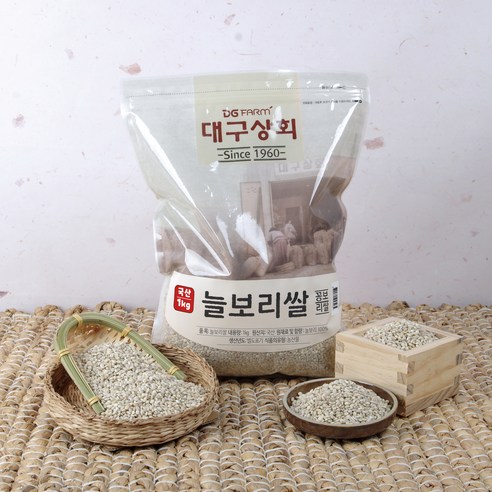 대구상회 국내산 늘보리쌀, 1kg, 1개 - 보리 | 쿠팡