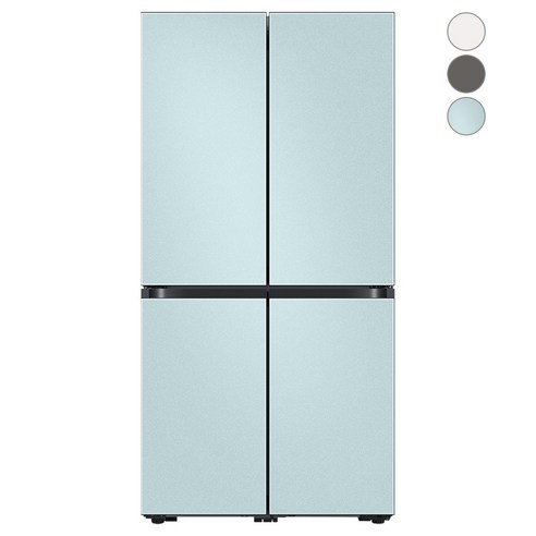 [색상선택형] 삼성전자 비스포크 4도어 프리스탠딩 양문형 냉장고 870L 방문설치, RF85C9101AP