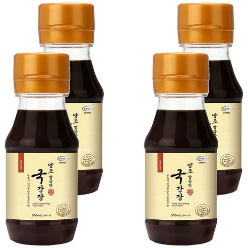 신앙촌 양조 깔끔한 국간장, 120ml, 4개