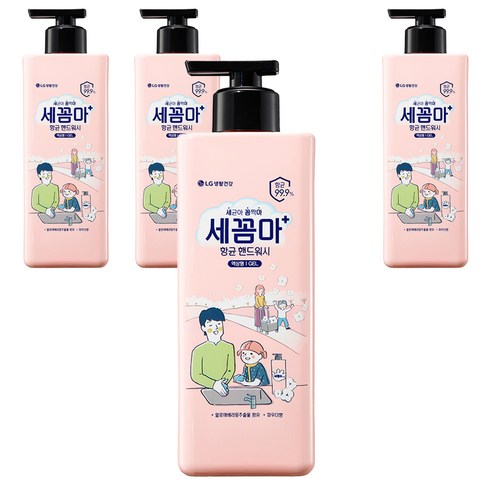 온더바디 세꼼마 핸드워시 파우더향, 480ml, 4개