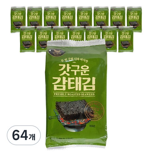 만전김 갓구운 감태김, 4.5g, 64개