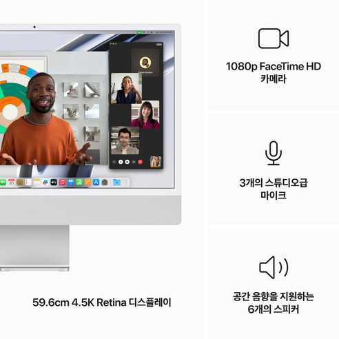 강력하고 세련된 데스크톱: Apple 2023 iMac 24 M3