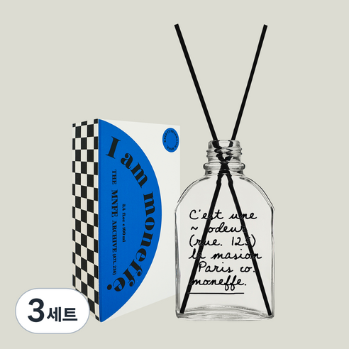 포인트가 필요한 지금 미드 센추리 모던 디퓨저 인테리어 방향제 + 포스터 2종 세트, 이너프 레스트, 100ml, 3세트