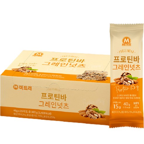 미트리 프로틴바 그레인넛츠, 800g, 1개