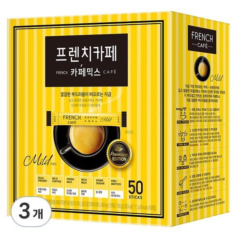 프렌치카페 카페믹스, 3개, 11.1g, 50개입