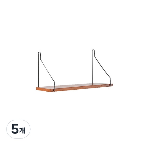 저스틴 심플 우드 다용도 선반 S 브라운, 5개