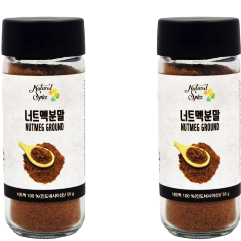 내츄럴스파이스 너트맥분말 향신료, 55g, 2개