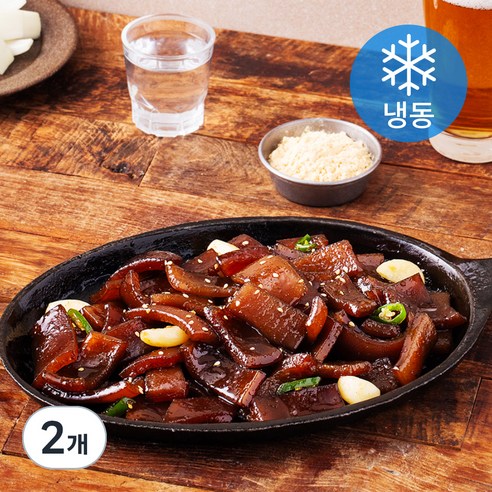 에브리쿡 간장양념 돼지 껍데기 (냉동), 300g, 2개