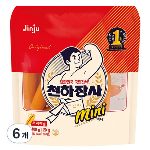 천하장사 오리지날, 400g, 6개