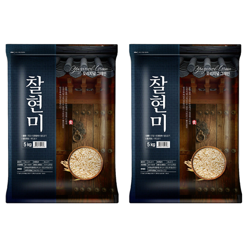오리지널그레인 찰현미, 5kg, 2개
