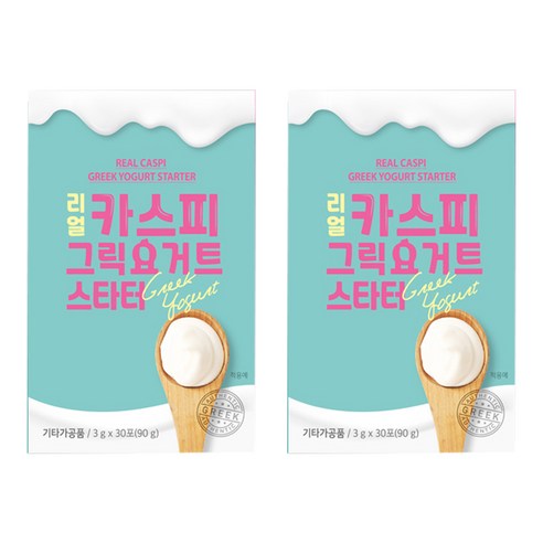 메이준뉴트리 리얼 카스피 그릭요거트 스타터 30p, 90g, 2개