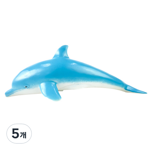 소프트 동물 피규어 돌고래A, 5개