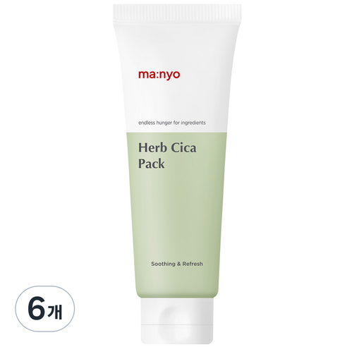 마녀공장 허브 시카 팩 75ml, 1개입, 6개
